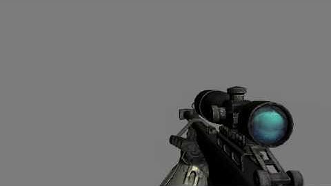 CoD4 Barrett M82 .50 cal Sniper Rifle animations
