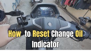 NMAX V3 STANDARD | How to reset Change Oil Indicator