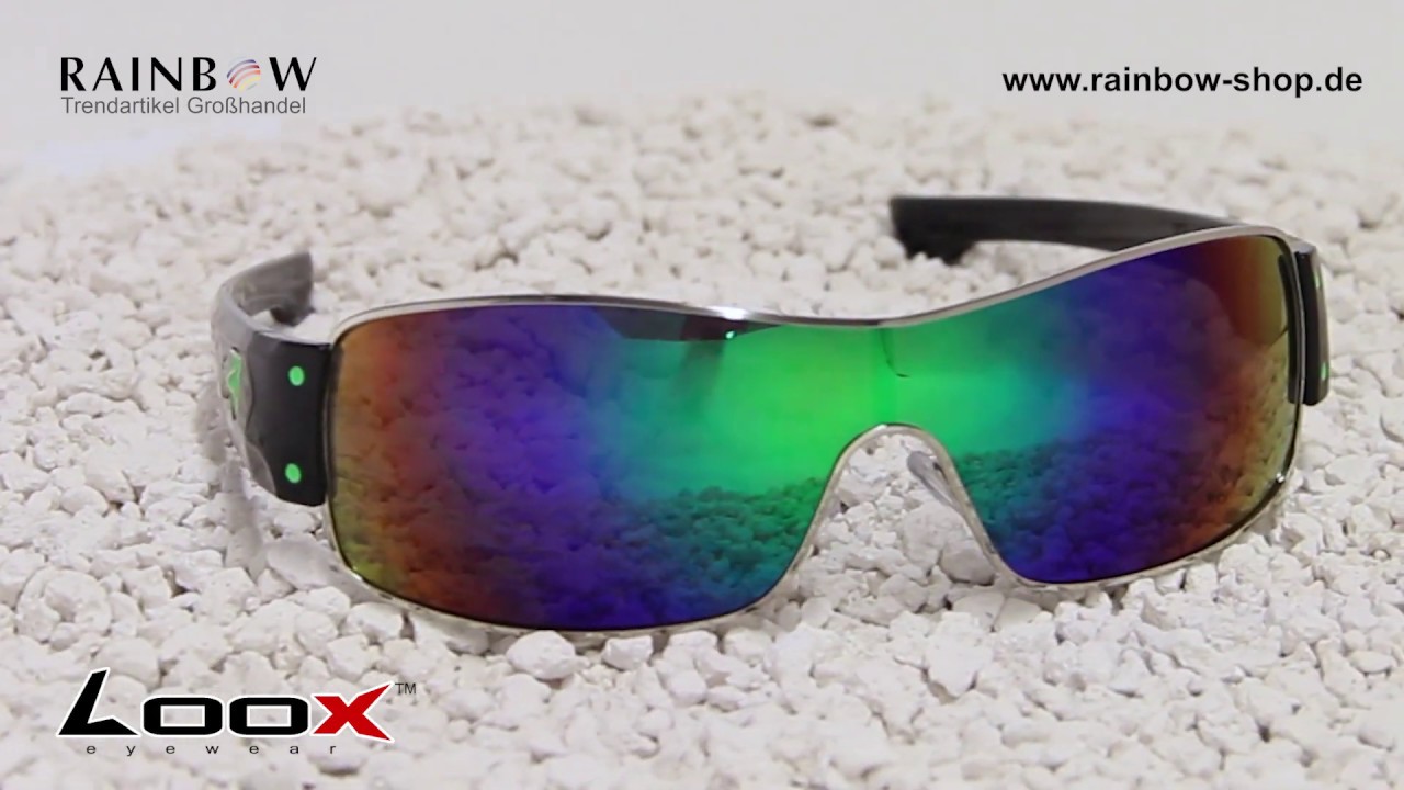 LOOX™ Sonnenbrille (LOOX-107 Bahamas - X Emblem auf Rahmen) - Trend Sonnenbrillen im Großhandel!