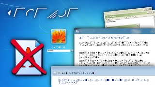 Windows without fonts