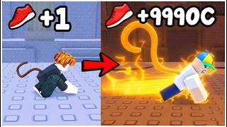 Becoming The FASTEST Player  in +1 Speed Monkey Escape! #roblox