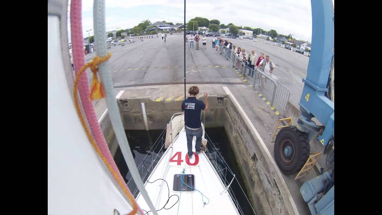 Timelapse mise à terre Figaro Normandy Elite Team