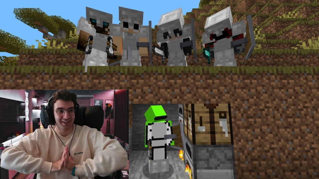 Reacting to Minecraft Speedrunner vs 4 Hunters REVIVAL | Dream Manhunt Reaction