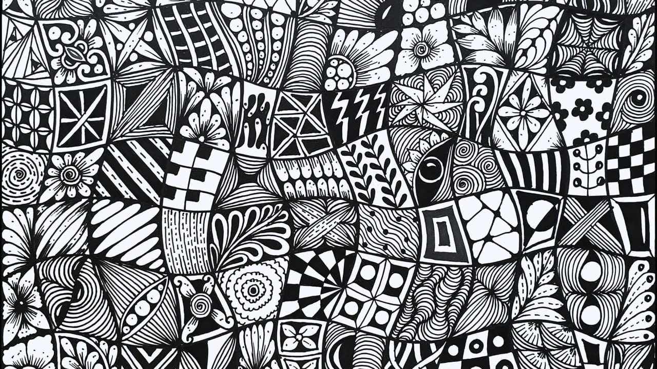 Узоры в стиле дудл ✨ Узоры в стиле зентангл