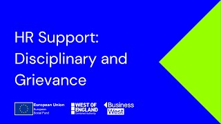 HR Support: Disciplinary and Grievance
