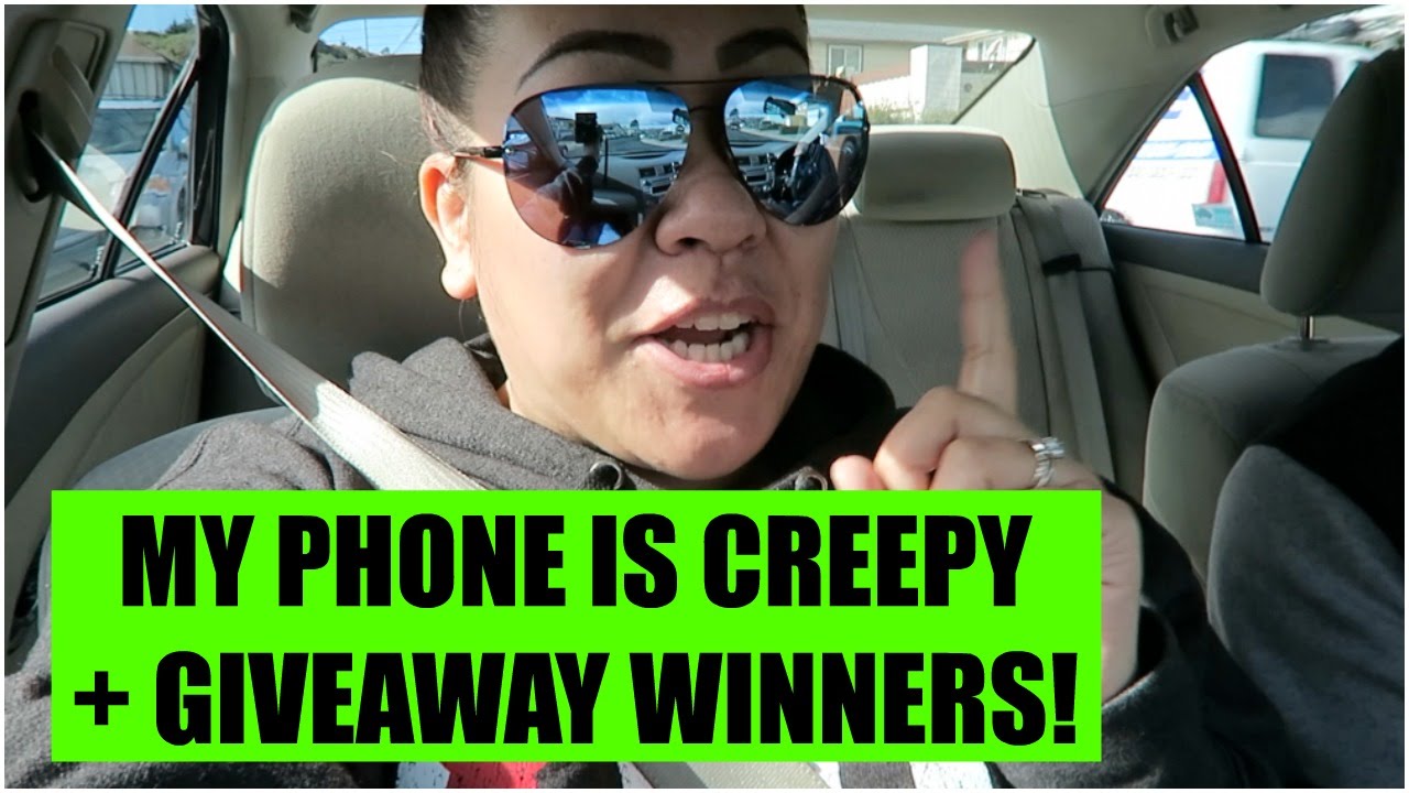 MY PHONE IS CREEPY + GIVEAWAY WINNERS! - February 2, 2016