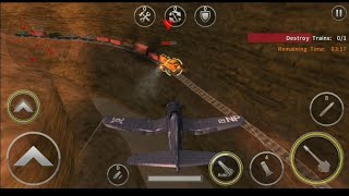 Train attack !!Gunship battle !!air attack game!! screenshot 2