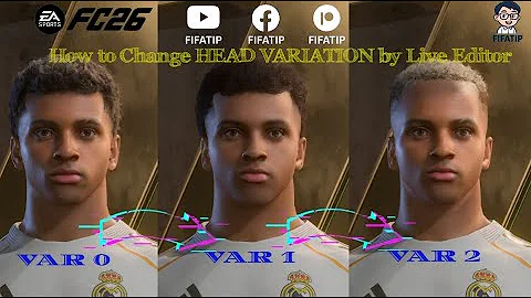How to Change HEAD VARIATION by Live Editor — Get Multiple Facemod Versions for One HEAD ID - EAFC26