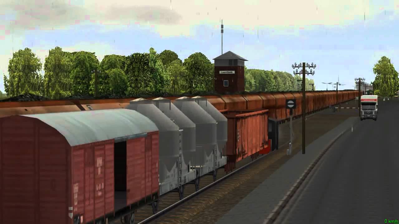 Mit 4000 Tonnen auf der Emslandstrecke.mp4