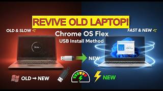 Make Your Old Laptop Fast Again! Chrome OS Flex Installation Guide (USB Method)
