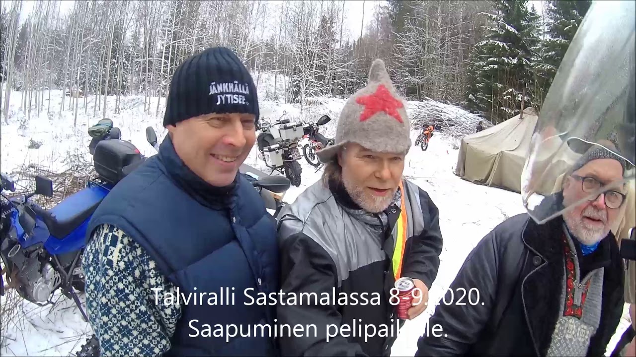 Talviralli Sastamala 2020 saapuminen pelipaikalle