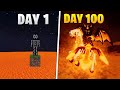 100 Ngày Sinh Tồn Trong Thế Giới Lava 💀 Tiểu Sói Mc