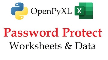 OpenPyXL - Password Protect Worksheets and Data in an Excel Workbook with Python | Data Automation