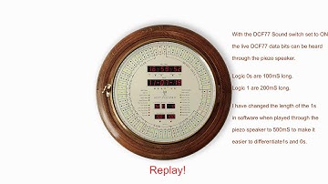 Arduino DCF77 Analyzer Clock Live DCF77 Sound Demo