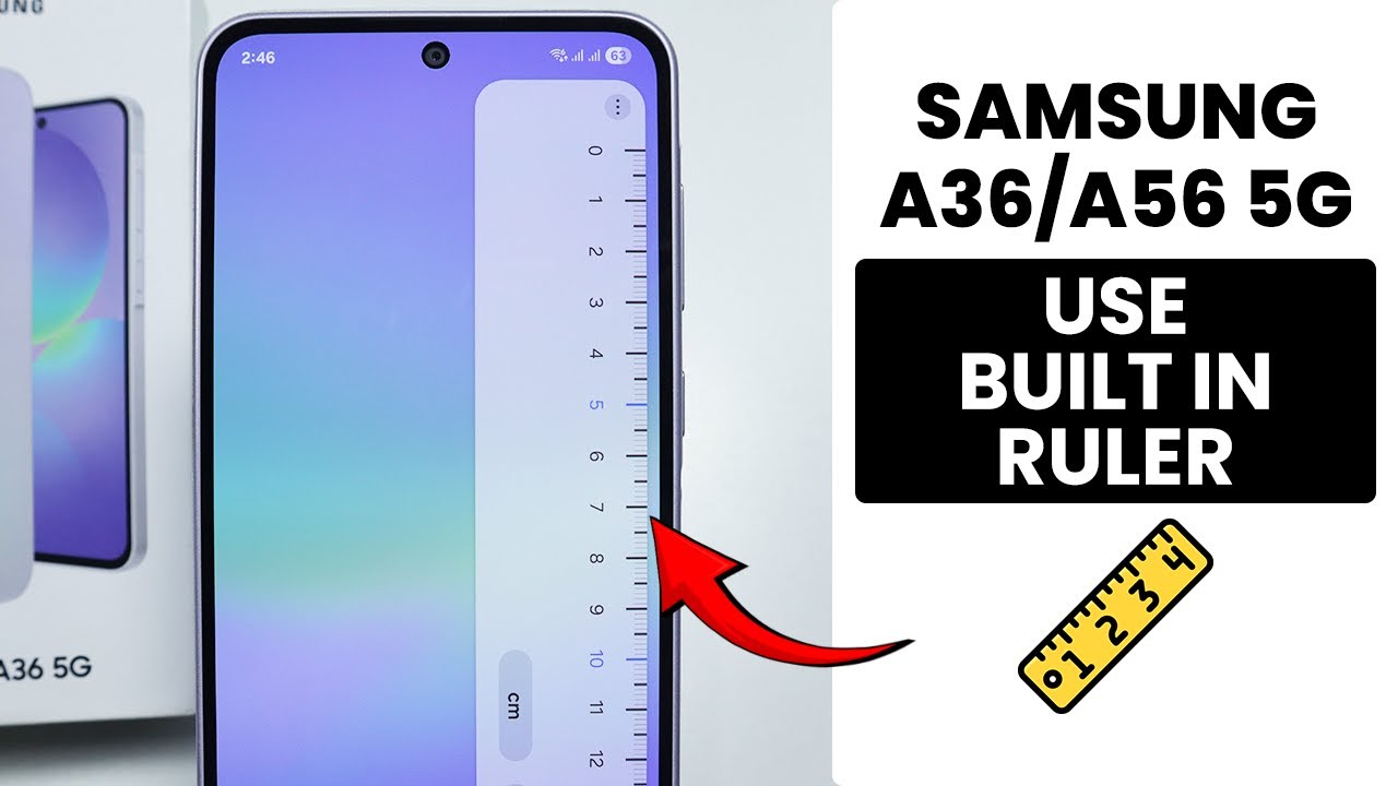 Samsung Note Virtual Ruler How to Use Built in Ruler in Samsung A36/A56 - YouTube