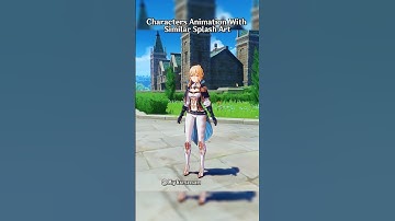 Visual Characters Animation With Similar Pose In Splash Art Genshin impact | #genshinimpact
