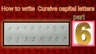 Handwriting/ Cursive Handwriting Capital letters/ small letters / easiest way for beginners