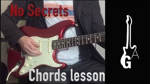 No Secrets chordal guitar lesson.