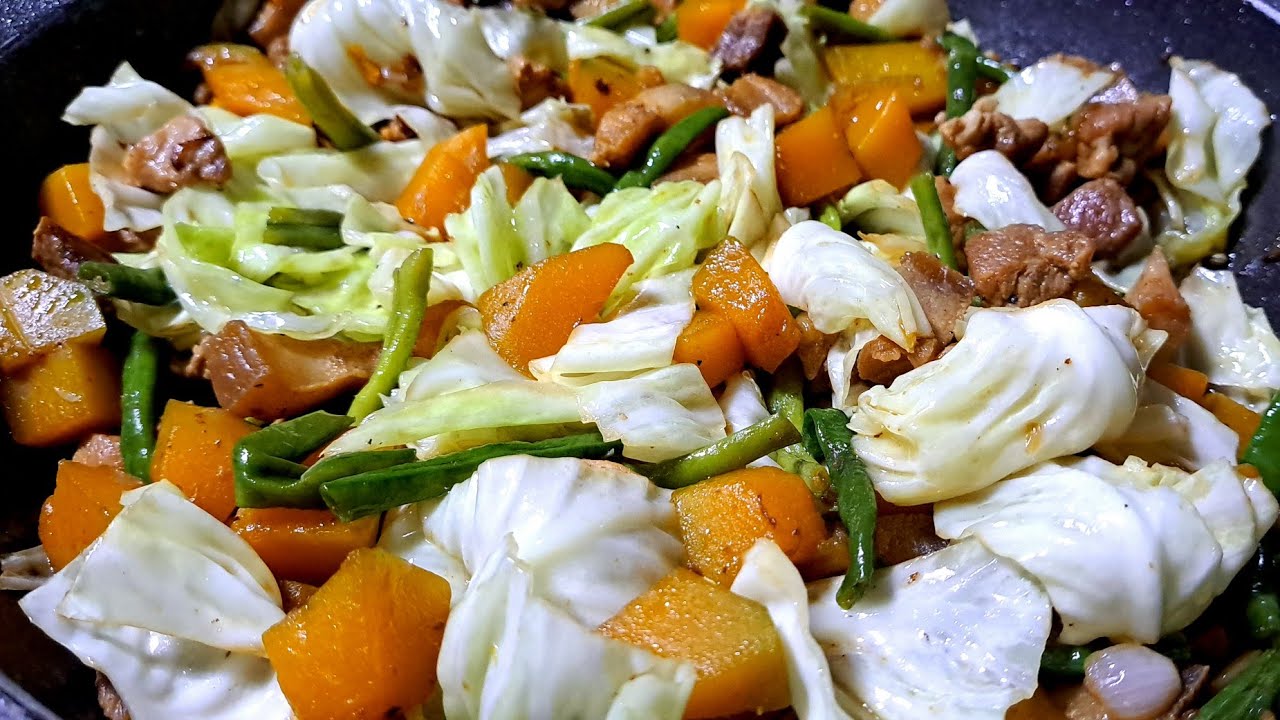STIR FRIED PORK AND VEGETABLES SIMPLENG ULAM RECIPE EASY RECIPE