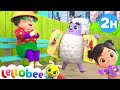 Baa Baa Wooly Sheep | Nursery Rhymes for Babies | Baa Baa Black Sheep with Lellobee City Farm! 🐝