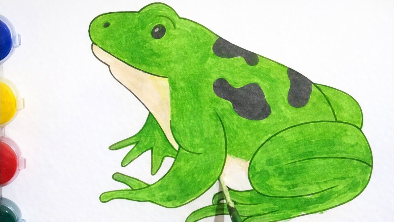 How to Paint a Frog Step by Step | Easy Frog Painting for Kids 🎨🐸