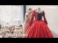 How I Made Roxana’s Red Dress🌹 | Custom Cosplay Commission Vlog 🧵