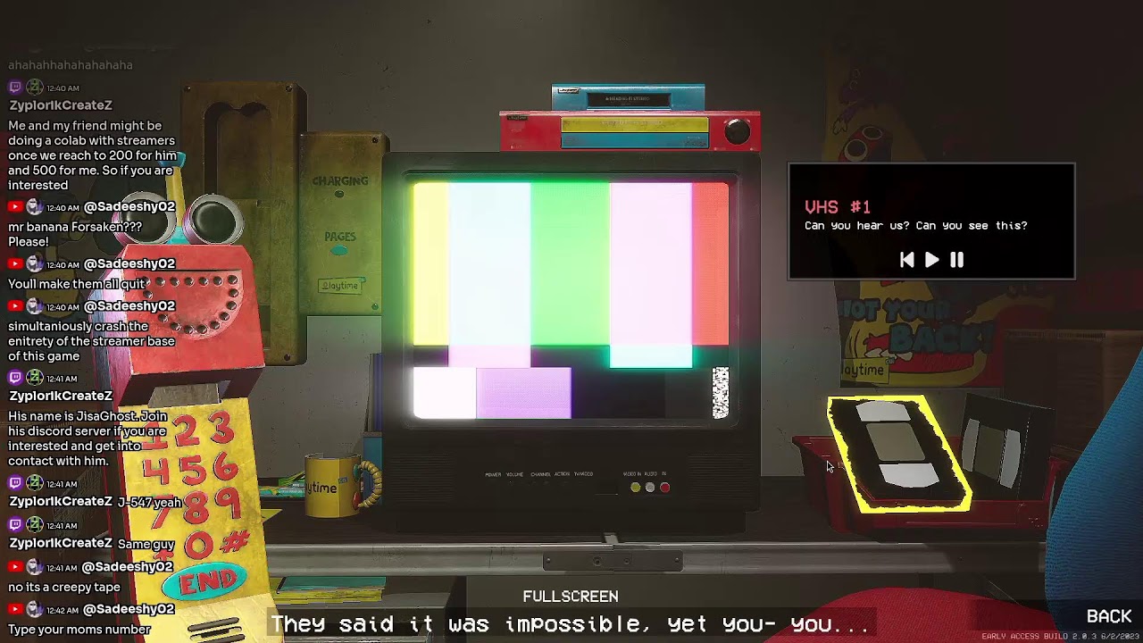 sunday stream. project playtime (phase 2) and whatnot.