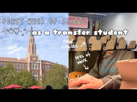 UNI VLOG // first week of school at a new college ˚ʚ♡ɞ˚