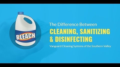 The Difference Between Cleaning, Sanitizing, and Disinfecting