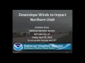 Downslope Winds to Impact Wasatch Front/Cache Valley