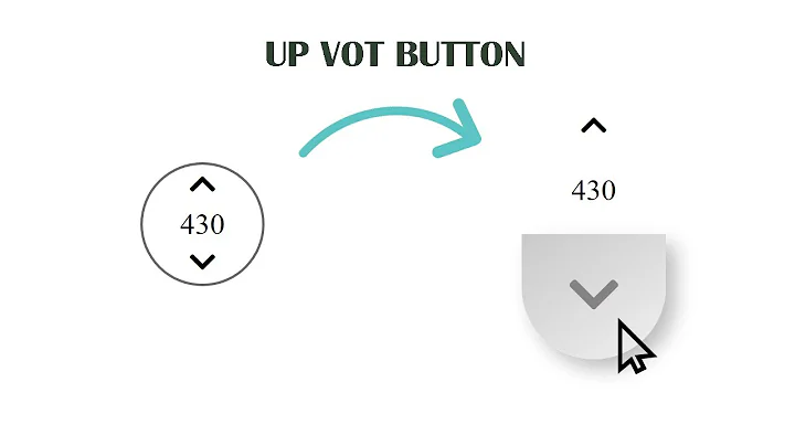 Build up vote button in pure CSS and html  |  upvote and downvote buttons