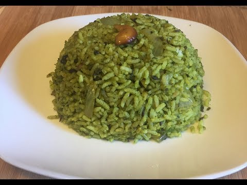 palak pulao recipe/palak rice recipe/spinach rice recipe