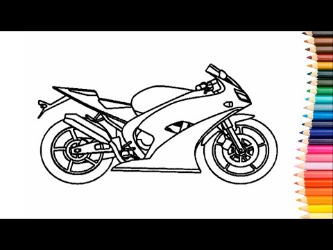 COMO DESENHAR UMA MOTO ESPORTIVA 