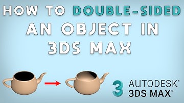 How to double-sided an object in 3DS Max 2023
