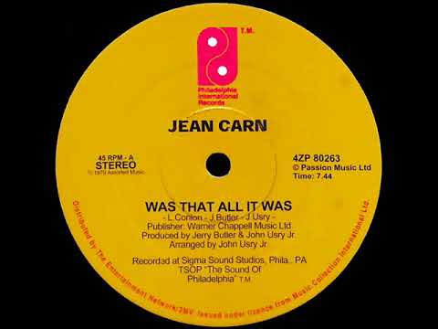 Jean Carn - Was That All It Was (Dj ''S'' Rework)