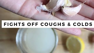 Garlic tea for coughs and colds