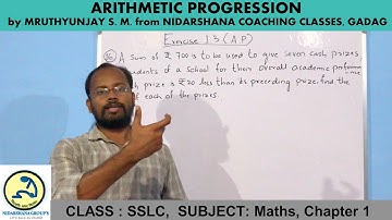 SSLC Maths Chapter 1 Arithmetic progression, Exercise 1.3 Part 5 by Mruthyunjay S. M.