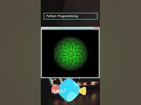 Nested Circle Python Turtle Tutorial | #Shorts | #YouTube Shorts | # ...