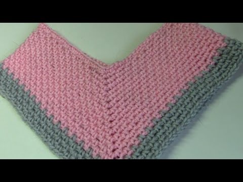 Verrassend Haken - tutorial #139: poncho in granietsteek - YouTube RT-41