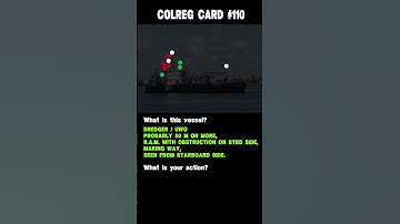 #110 Colreg card. Ship