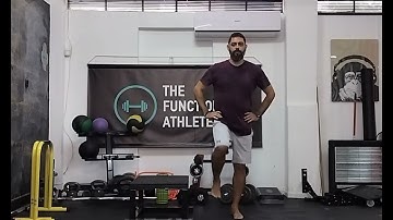 step up with 90° external hip rotation