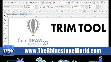 CorelDraw Trim Tool Basics The Rhinestone World TRWCD24