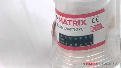 How to test for Drugs Using a Matrix Key Urine Cup.