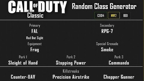 MW2 - Favela Domination (32-13) Random Class Generator #236 [2022]