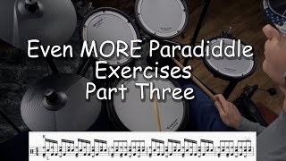 Paradiddles, Paradiddles, Paradiddles!!  PARADIDDLE EXERCISES on the KIT- PART 3