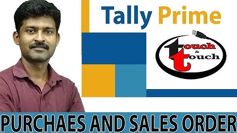 Purchase and Sales order Tally Prime