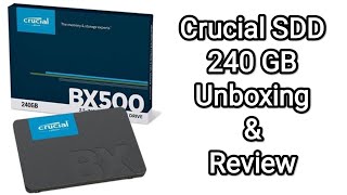 Crucial BX500 240GB SSD Unboxing amazon sale