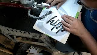 Scroll Saw Time-Lapse - Shipp Monogram Bourbon Barrel Head Name Sign