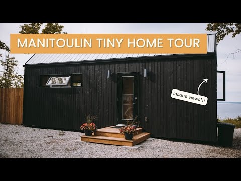 Cliffside tiny home with INCREDIBLE view | Tiny House Airbnb Tour | Manitoulin Island