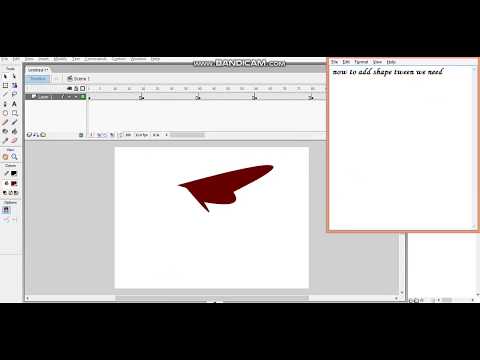 how to do shape tween in flash